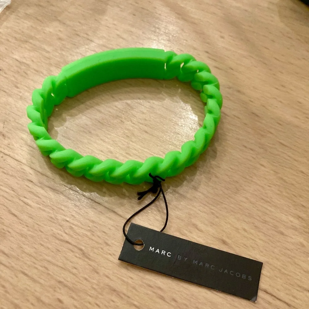 Marc by Marc Jacobs Silicone Stretch Bracelet Green - NWT